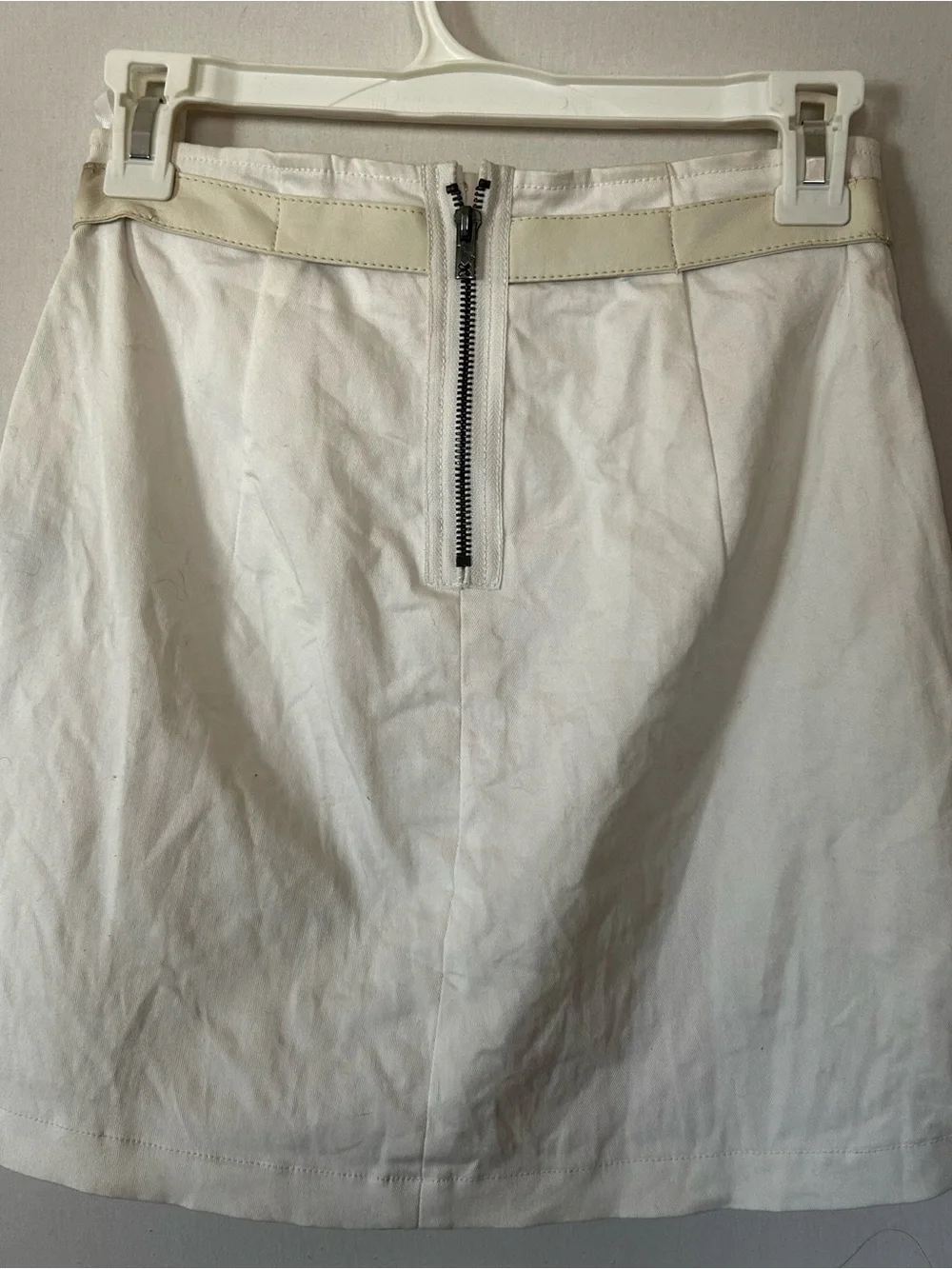 Tripp NYC White Buckle Mini Skirt XS Punk Mall Goth Y2K Rare Alternative